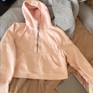 Lululemon Scuba Oversized Half-Zip Hoodie in Strawberry Milkshake - Medium/Large